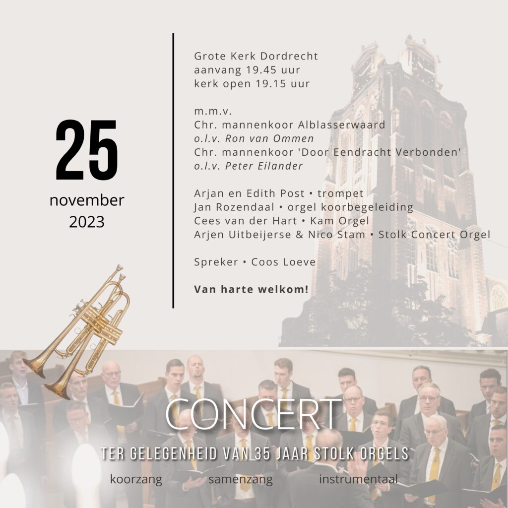 Concert | 35 jaar Stolk Orgels 