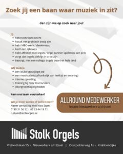 allround medewerker stolk orgels