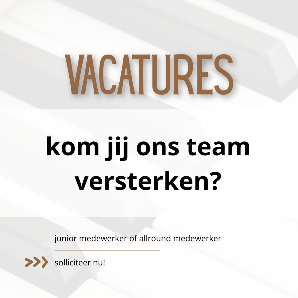 Vacatures bij Stolk Orgels!